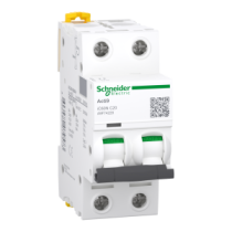 Disjoncteur miniature (MCB), Acti9 iC60N, 2P, 20A, courbe C, 6000A (IEC/EN 60898-1), 10kA (IEC/EN 60947-2)