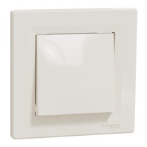 Asfora Interrupteur simple, auto crème