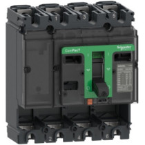 Disjoncteur châssis de base, ComPacT NSX100B, 25 kA à 415 VAC 50/60 Hz, 100 A, sans déclencheur, 4 pôles