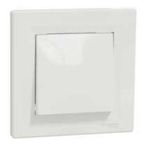 Asfora Interrupteur simple, auto blanc