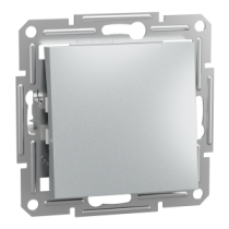 Asfora Interrupteur simple allumage aluminium